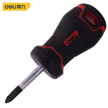 Отвертка Deli S2 с магнитным крестом, большая конусная отвертка 6*38 ммDL3459