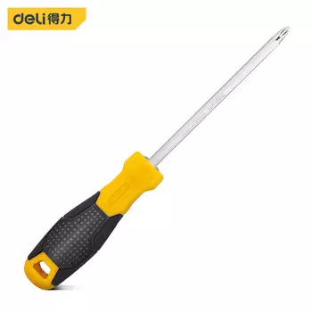 Отвертка двойного назначения Deli хромованадиевая сталь 6/PH2x125мм DL626125S