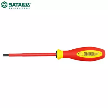 Отвертка изолированная, крестообразная, с трехцветной ручкой Star SATA Tools G series 61314/5,5x125