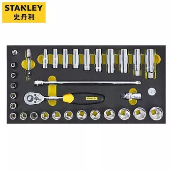 Отвертка Stanley, двойной храповой ключ, внутренний шестигранник, ремонт и обслуживание автомобилей, 33 шт., набор 3/8 90-030-23