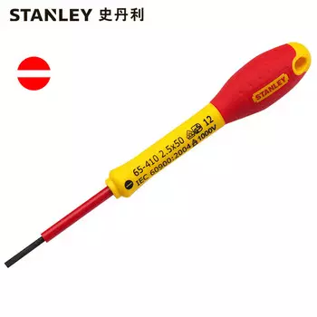 Отвертка Stanley изолированная с двухцветной ручкой 2,5х50мм 65-410-14