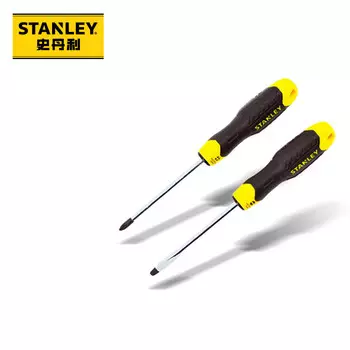 Отвертка Stanley, набор из 2 предметов, ручные аппаратные инструменты, отвертка с пластиковой ручкой из хромованадиевой стали STHT65200-8