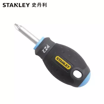 Отвертка Stanley рисовидная с короткой трехцветной ручкой PZ2x30мм 65-409-14