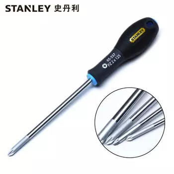 Отвертка Stanley рисовидная с трехцветной ручкой PZ2*125мм 65-337-14