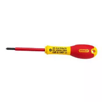 Отвертка Stanley с двухцветной ручкой и крестовой изоляцией PH2x125 мм 65-416-14 Корпоративная версия A