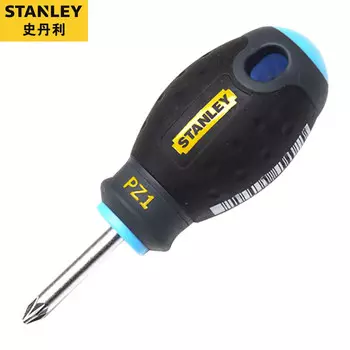 Отвертка Stanley с трехцветной ручкой отвертка рисовидная бытовая отвертка ПЗ1х30мм65-408-14
