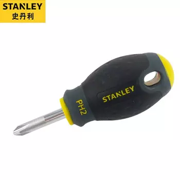 Отвертка Stanley с трехцветной ручкой Phillips 2 #*30 мм, многофункциональный инструмент для ремонта 65-407-14