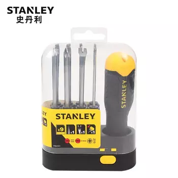 Отвертка Stanley со сменной головкой, крестовая отвертка, установочная отвертка промышленного класса с магнитом
