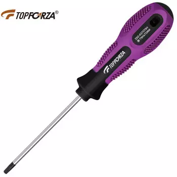 Отвертка TOPFORZA с центральным отверстием. Отвертка Torx. Звездчатая отвертка 3SD-0375T9H.