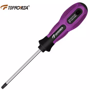 Отвертка TOPFORZA с центральным отверстием. Отвертка Torx. Звездчатая отвертка 3SD-0575T15H.