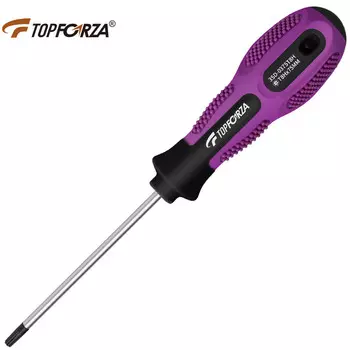 Отвертка TOPFORZA с центральным отверстием. Отвертка Torx. Звездчатая отвертка 3SD-0375T8H.