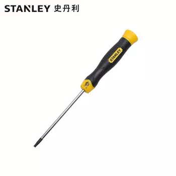 Отвертка в форме цветка со средним отверстием Stanley с резиновой ручкой TT10*80 мм 65-148-0-23