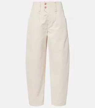 Oumaya джинсы с бочкообразными штанинами Isabel Marant, экрю