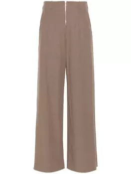OUR LEGACY брюки Serene широкого кроя, коричневый