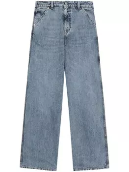 OUR LEGACY джинсы широкого кроя с завышенной талией, синий