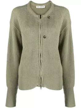 OUR LEGACY кардиган из вирджинской шерсти на молнии, зеленый