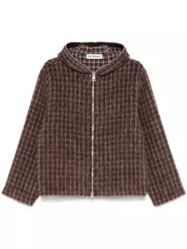 OUR LEGACY куртка с капюшоном на молнии, красный