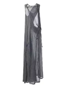 OUR LEGACY платье макси в полоску, серый