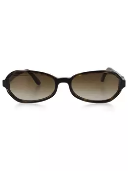 OUR LEGACY солнцезащитные очки Drain в овальной оправе, коричневый
