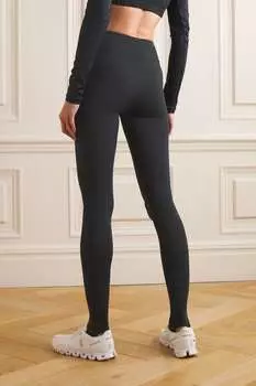 OUTDOOR VOICES легинсы CloudKnit со стременами, черный