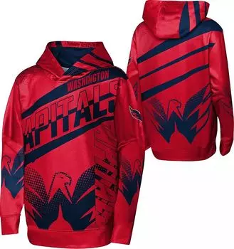 Outerstuff Толстовка с капюшоном молодежного цвета НХЛ Washington Capitals Home Ice Red