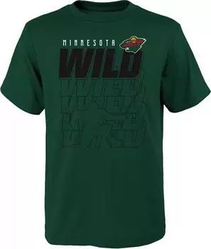 Outerstuff Зеленая футболка NHL Youth Minnesota Wild Celly Time