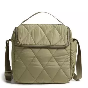Outlet Ультралегкая сумка для обеда через плечо Vera Bradley, цвет deep lichen green