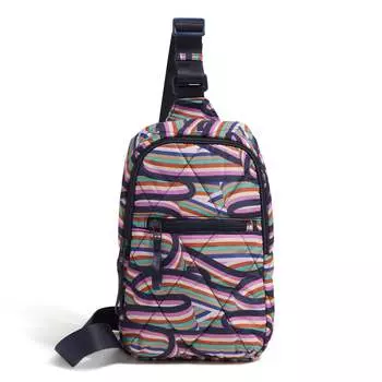 Outlet Ультралегкий рюкзак Essential Sling Backpack Vera Bradley, цвет retro ribbons
