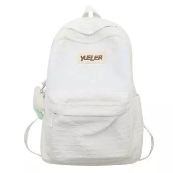 OUZIHUANG Рюкзак унисекс Ouzihuang, Черный с подвеской