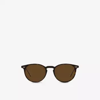 OV5004SU Riley Sun круглые солнцезащитные очки из ацетата Oliver Peoples, коричневый
