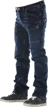 Overlap Sturgis Мотоцикл Джинсы, темно-синий