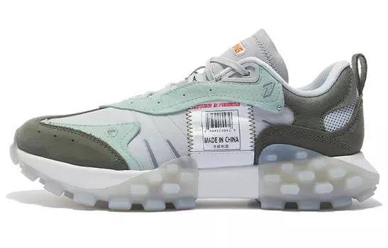 OVERLOAD Кроссовки для женщин с низким верхом Glacial Grey/темно-оливково-зеленый Lining