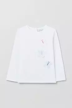 OVS лонгслив детский, белый