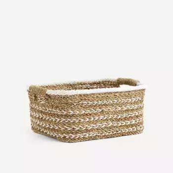 Овальная декоративная корзина El Corte Ingls, белый