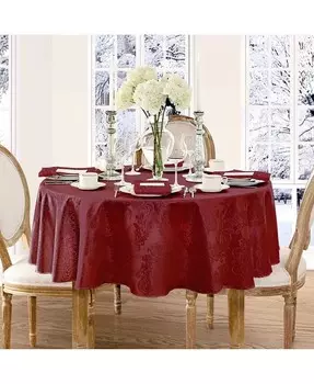 Овальная скатерть Barcelona Damask, 60 x 84 дюйма Elrene, красный