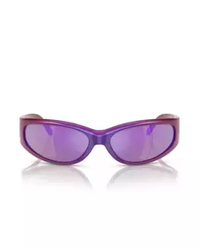 Овальные мужские солнцезащитные очки синего и черного цвета Arnette, синий