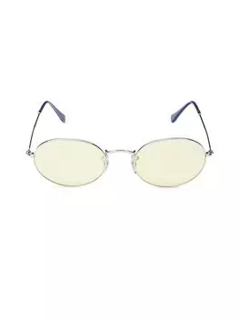 Овальные однотонные солнцезащитные очки Evolve 54MM Ray-Ban, желтый