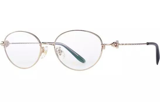 Овальные оправы для очков CHOPARD Pure Titanium, женские, золотые, Gold