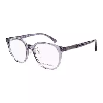 Овальные оправы для очков Plate Frame, унисекс, серые EMPORIO ARMANI