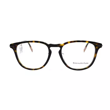 Овальные оправы для очков Zegna Plate Frame, мужские, черепахового цвета Ermenegildo Zegna