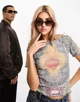 Овальные шоколадно-коричневые солнцезащитные очки AJ Morgan