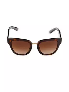 Овальные солнцезащитные очки 51MM Dolce&Gabbana, цвет Havana