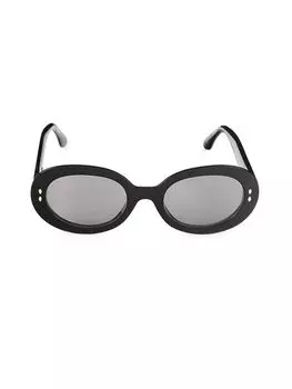 Овальные солнцезащитные очки 53MM Isabel Marant, черный