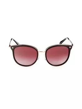 Овальные солнцезащитные очки 54MM Michael Kors, красный