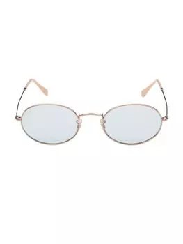 Овальные солнцезащитные очки 54MM Ray-Ban, золото