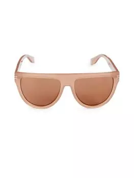 Овальные солнцезащитные очки 55MM Marc Jacobs, коричневый