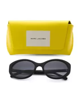 Овальные солнцезащитные очки 56 мм Marc Jacobs, темно-серый