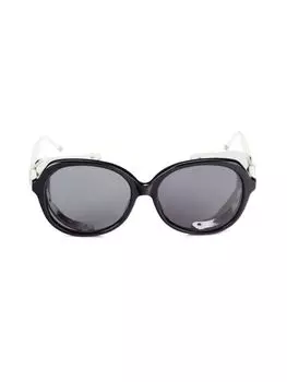 Овальные солнцезащитные очки 57MM Thom Browne, темно-синий