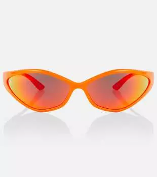 Овальные солнцезащитные очки 90-х годов Balenciaga, апельсин