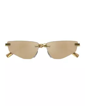 Овальные солнцезащитные очки Dolce & Gabbana, золотой